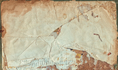 Vintage background of old ancient torn paper texture isolated