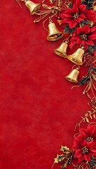 A4 size Beautiful Christmas holiday frame of Christmas