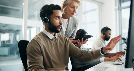 Contact center, mentor and training on computer for help with call monitoring specialist. Intern,...