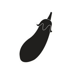 eggplant silhoutte vector design