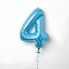  font number 4 birthday party balloons 