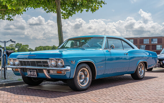 Lelystad, The Netherlands, 15.06.2025, Classic american vehicle Chevrolet Impala Super Sport 4th generation from 1965 at The National Oldtimer Day