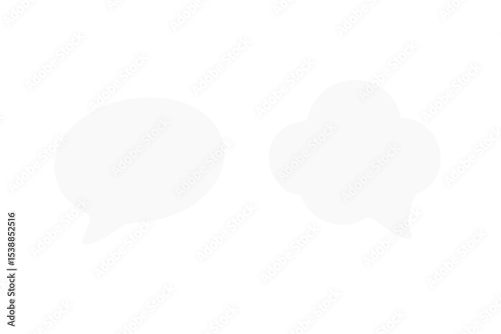 Poster Speech bubbles in a minimalist design suitable for various graphic applications and creative projects