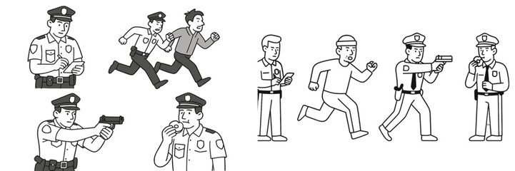 Dynamic law enforcement actions during a pursuit and apprehension of suspects in a city area