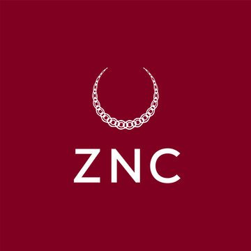 ZNC logo design vector template