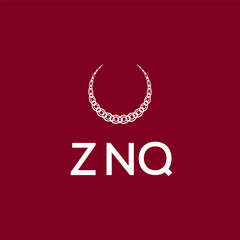 ZNQ logo design vector template