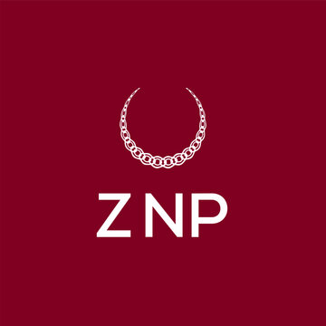 ZNP logo design vector template