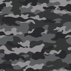 camouflage gray modern pattern, military fabric texture, fashion seamless print