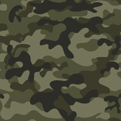 
camouflage military background, seamless forest khaki pattern, texture camouflage