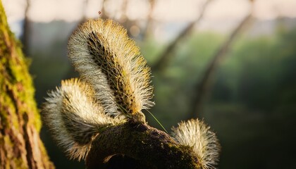 closeup of a willow bracket into the wild