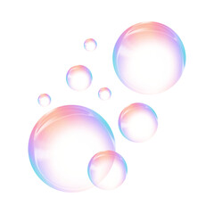 soap bubbles vector illustration Bubble Icon