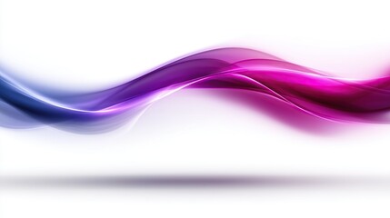 Flowing ribbon of vibrant purple and magenta colors dynamic and modern look