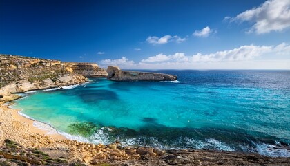 Fototapeta premium maltese beach seashore of malta