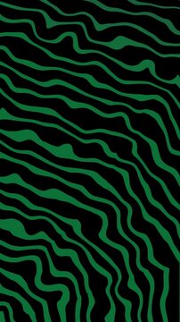 Abstract Seamless Zebra Pattern with Dark Green Stripes on a Black Background