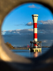 Naklejka premium Leuchtturm Elbe