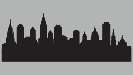 Fototapeta premium City Skyline Silhouette