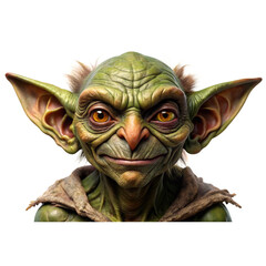 Obraz premium Beautiful Goblin with white background