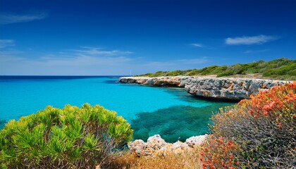 macchia mediterranea e mare blu del salento