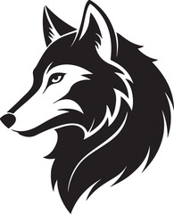 Wolf head silhouette 