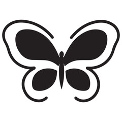 Elegant Silhouette Butterfly Design: High-Quality Vector Art for Minimalist Branding, Digital Use, and Modern Logos