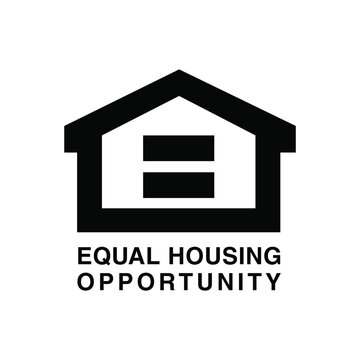 Equal Housing Opportunity Black Icon Vector.