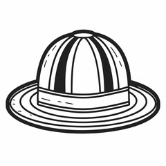 black hat isolated on white