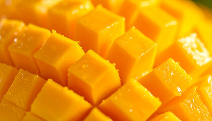 High Detail Mango Slice &ndash; Tropical Fruit with Juicy Surface