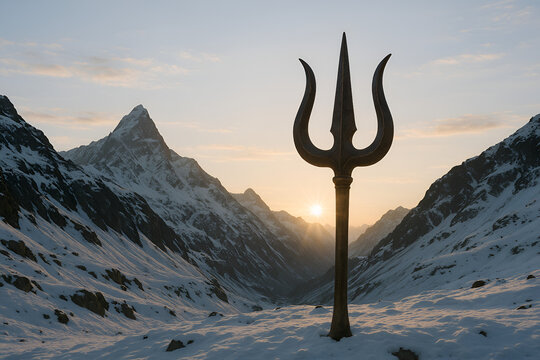 Trisula in Himalayas
