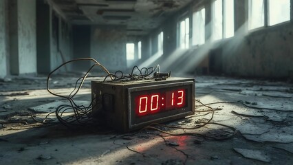 Desolate Countdown: 13 Seconds to Ruin in Abandoned Building