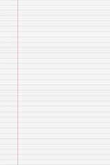 Blank white notepaper design
