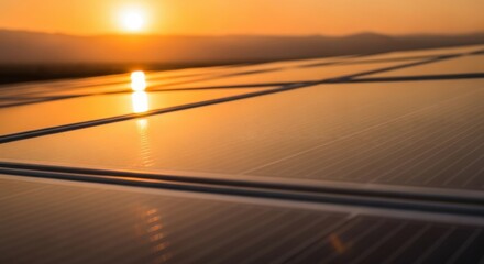 Obraz premium Solar Energy Farm a Clean Sustainable Alternative To Power