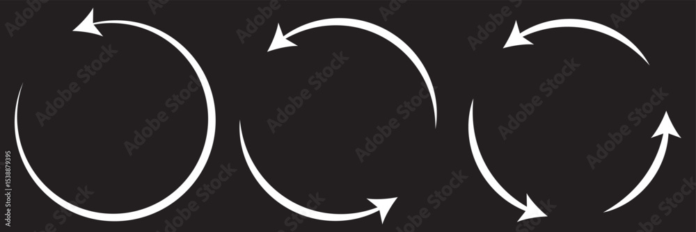 Poster circle arrow icon. rotate arrow icon. refresh vector icon. restart or reload vector symbol. update r
