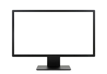 Isolated PNG computer monitor mockup screen display technology for design and development, computer monitor, monitor, display, screen, mockup, blank screen, black screen, isolated, technology, digital