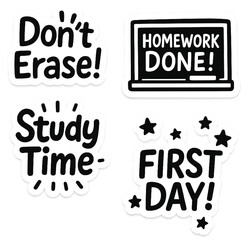 Back to School Emotions Sticker