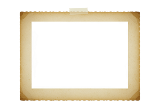 Aged vintage photo frame with tape blank paper background template, vintage, photo, frame, aged, old, paper, retro, antique, scrapbook, texture, background, border, grunge, blank, template, empty, iso