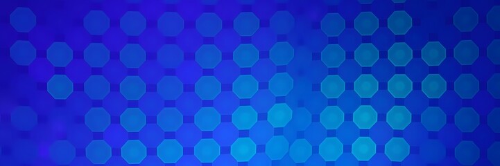 Abstract blue octagon pattern background texture