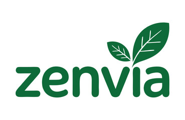 Fototapeta premium The Zenvia Logo, Featuring a Natural Design