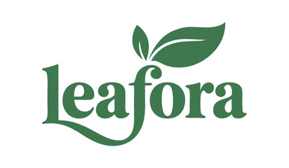 The Leafora logo, showcasing a stylized leaf design.