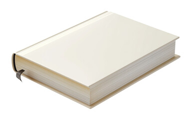 Fototapeta premium Closed Book with Placeholder isolated on png transparent background