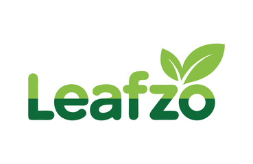 Leafzo Logo, Fresh and Natural Brand Identity
