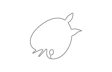 one line art palette and brush vector icon. single line, one continuous line, simple, hand drawn and sketch style, brush in a minimalist outline vector icon style.