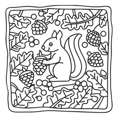 Little Cuddles – Bold and Easy Coloring Pages | Fun & Adorable Designs | Line art vector illustration | Cute and Comfy Coloring Page | Little Cuddles Animal coloring page