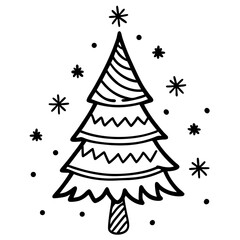 abstract christmas tree