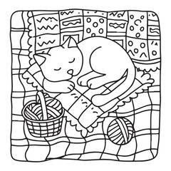 Little Cuddles – Bold and Easy Coloring Pages | Fun & Adorable Designs | Line art vector illustration | Cute and Comfy Coloring Page | Little Cuddles Animal coloring page