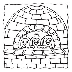 Little Cuddles – Bold and Easy Coloring Pages | Fun & Adorable Designs | Line art vector illustration | Cute and Comfy Coloring Page | Little Cuddles Animal coloring page