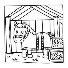 Little Cuddles – Bold and Easy Coloring Pages | Fun & Adorable Designs | Line art vector illustration | Cute and Comfy Coloring Page | Little Cuddles Animal coloring page