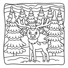 Little Cuddles – Bold and Easy Coloring Pages | Fun & Adorable Designs | Line art vector illustration | Cute and Comfy Coloring Page | Little Cuddles Animal coloring page