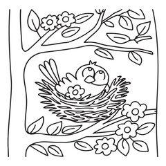 Little Cuddles – Bold and Easy Coloring Pages | Fun & Adorable Designs | Line art vector illustration | Cute and Comfy Coloring Page | Little Cuddles Animal coloring page | Print