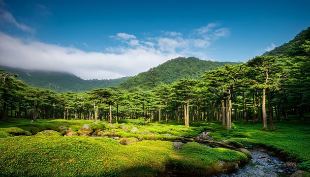 landscape of gapyeong forest in korea