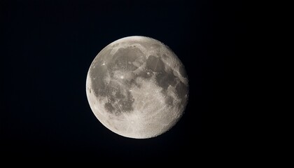 Obraz premium detail of new moon on dark sky